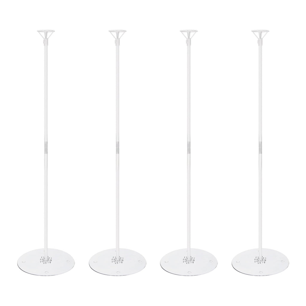 PATIKIL 4 Sets Balloon Stands for Table 27.5inch Balloon Sticks with Base