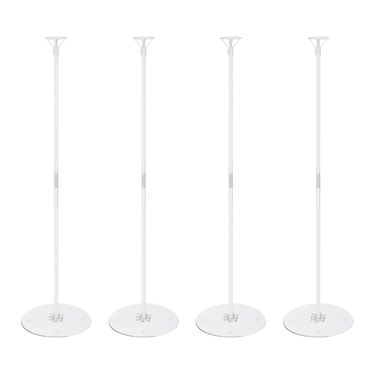 PATIKIL 4 Sets Balloon Stands for Table 27.5inch Balloon Sticks with Base