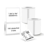 Thermal Labels for M110/M100/M220/M108,1.96”x1.96”(50x50mm) 1.96*1.96 3 rolls