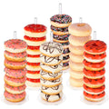 Dooiclear Donut Stand 6 Pack, Acrylic Bagel Stand, Clear Doughnut Holder