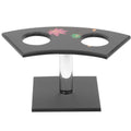 2holes Ice Cream Cone Stand Sushi Roll Holder with Stylish Dessert Display Rack for Parties Restaurants and Events Easy to Clean and Maintain 14.00X7.20X7.00CM