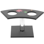 2holes Ice Cream Cone Stand Sushi Roll Holder with Stylish Dessert Display Rack for Parties Restaurants and Events Easy to Clean and Maintain 14.00X7.20X7.00CM