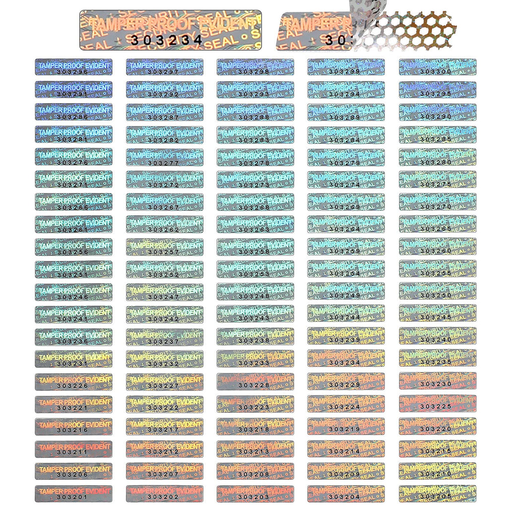 Marspark 1000 Pieces Tamper Proof Stickers Hologram Stickers Security Seal