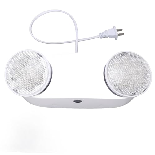 Yosoo Health Gear LED Emergency Light Emergency Lights for Business Two Commercial Emergency Lighting Fixtures with Battery Backup US Plug, Adjustable Hardwired Emergency Exit Light Fixtures
