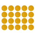 20 Pcs Reflective Stickers, 1.97" OD Round Shape Safety Tape Reflector Universal for Cars Trucks Trailers Waterproof PET Yellow