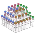 Clear Acrylic Cake Pop Stand Lollipop Display Holder Tower 56 Hole 3 Tiered Candy Tree for Party Decorating Wedding Events Supplies 10 in