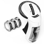 Label Maker Embossing, Embossed Vintage Label Maker with 3 Tapes White label maker