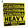 100 Caution Heavy Shipping Labels, 4 x 6 Inch 4x6
