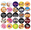 Strain Label Stickers for 9ml Jars (1.5inch Diameter) | 25 Unique Designs | 10 Stickers Each Design | Total 250 Stickers (GJS-1)