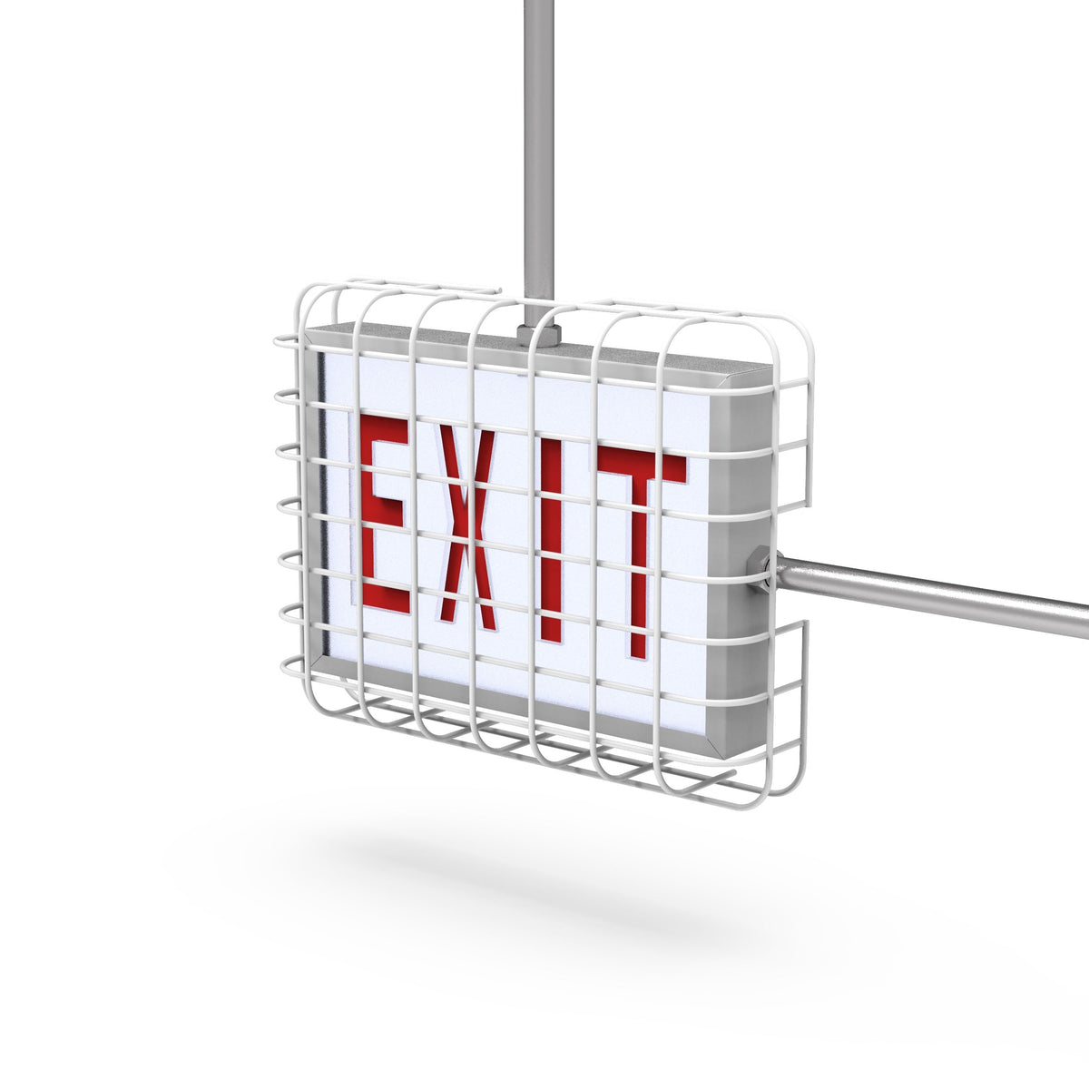 SC900-W2 Universal Mount, Exit Sign Damage Stopper Cage, Protective Polyester Cover Coated Steel Wire Guard, Surface and Conduit Compatible. [NOW INCLUDES IMPROVED MOUNTING HARDWARE]