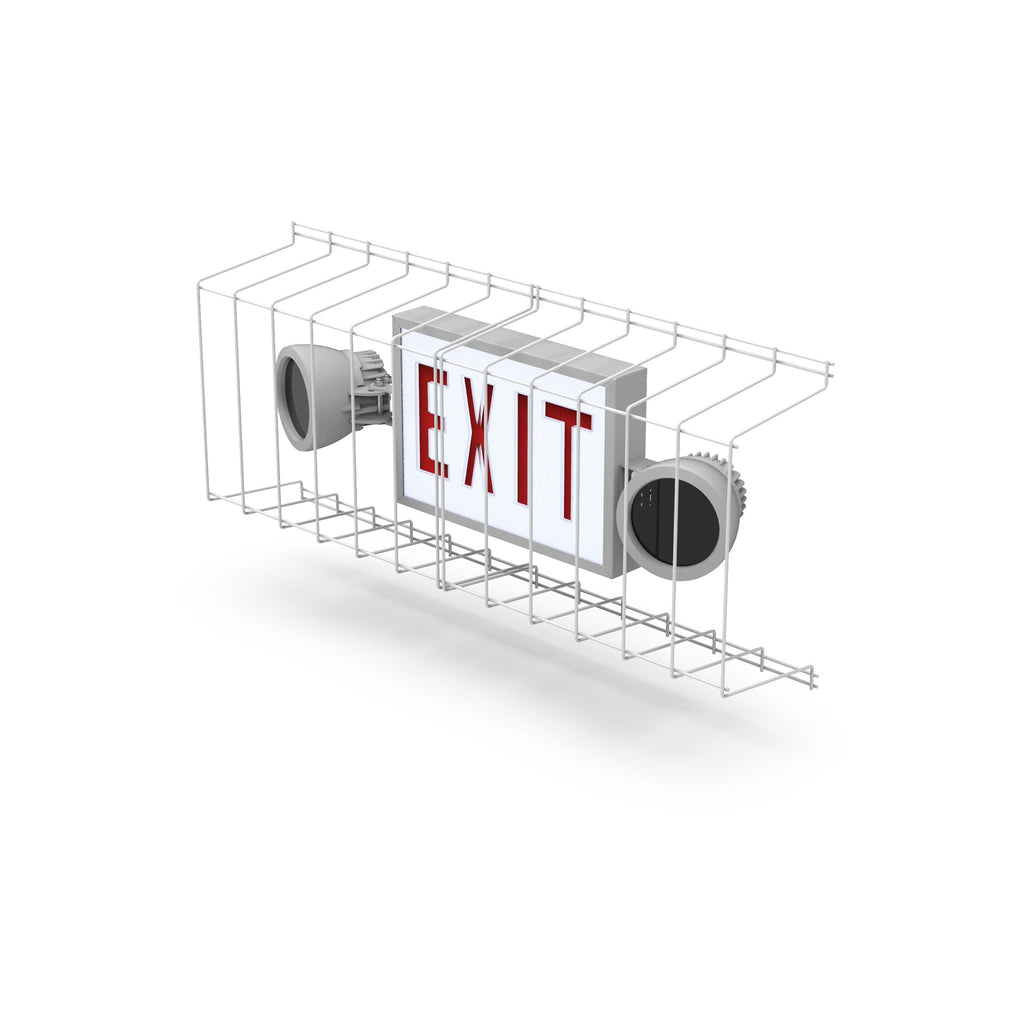 SC900-W4, Exit Sign Damage Stopper Cage, Protective Polyester Cover Coated Steel Wire Guard.