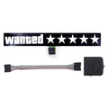 Light Up Decal Wanted Stars Led Stickers 4 Light Mode Glow Panels for Car Auto Window EL Panel Light Decoration