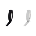 1" Width ProTapes Pro Gaff Premium Matte Cloth Gaffer's Tape Bundle - 1 Black 55 Yard Roll, 1 White 55 Yard Roll