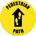 Creative Safety Suppy Pedestrian Path Floor Sign (12in x 12in) 12" x 12"