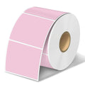 2x2 Thermal Labels, Square Thermal Label Stickers, Pink