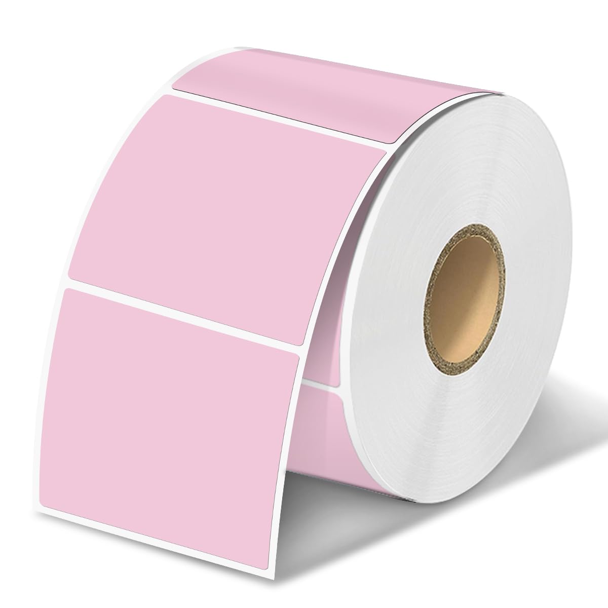 2x2 Thermal Labels, Square Thermal Label Stickers, Pink