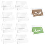 10 PCS Acrylic Table Tent Sign with 20 PCS Cards Coffee and Tea Beverage Table Display Tent Beverage Sign Set for Party Buffet Restaurant Banquet Wedding Indoor Outdoor 3.54 x 2.36''