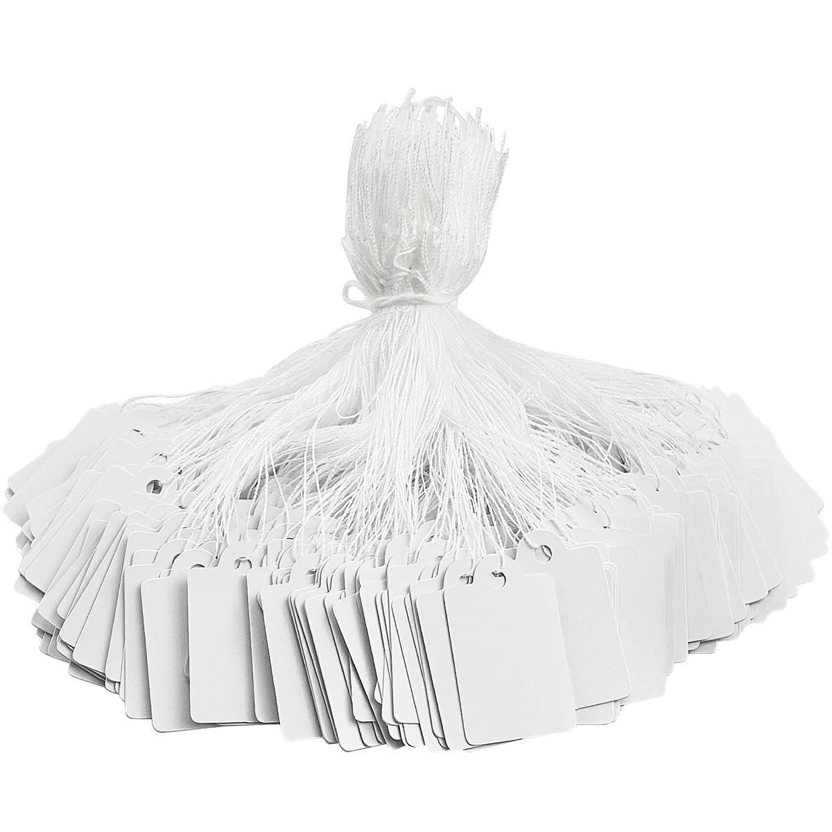 1200 Pack White Price Tags with String Attached Writable Display Labels 1200PCS