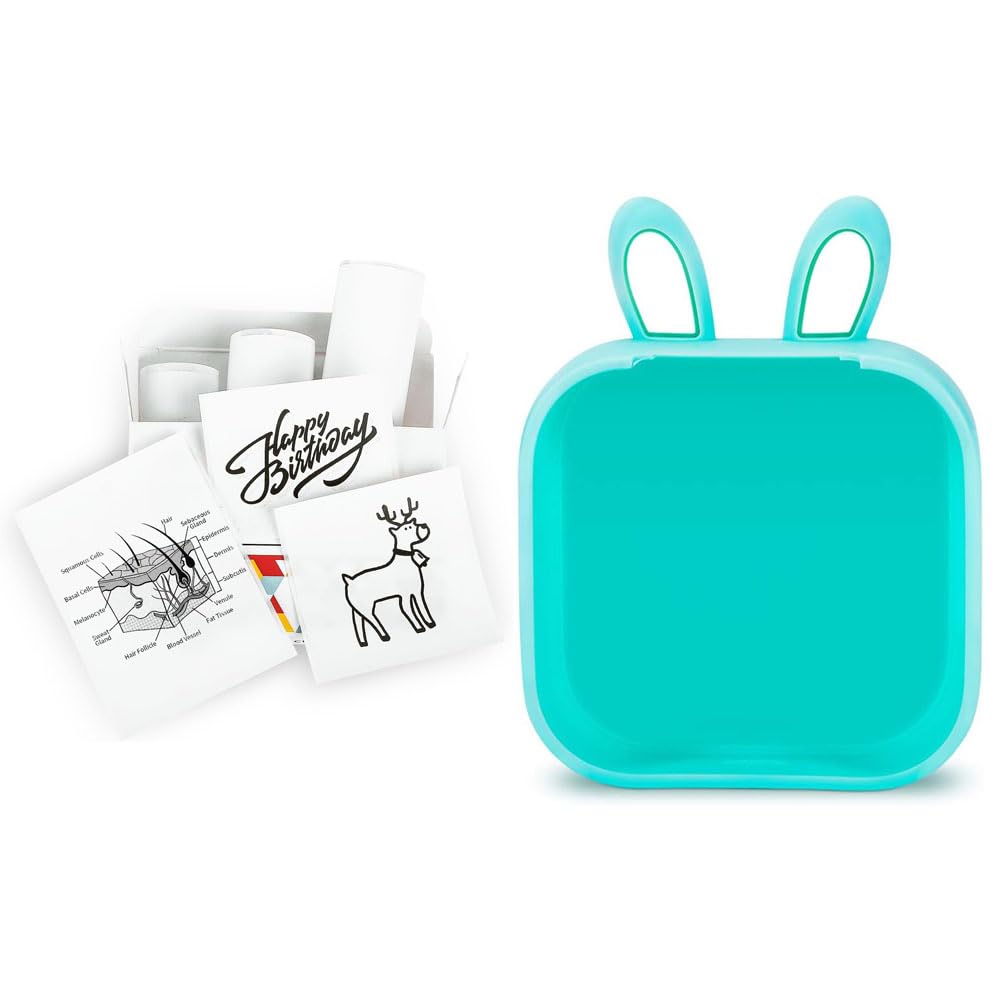 Memoking T02 White Thermal Paper and T02 Protective Case