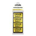 Grease Daily Sticker (small) | Lubricate Daily | Maintenance, Repair, Operations Labels | Machinery and Equipment - Heavy-Duty, Ultra Durable – USA Made (2x1 inch), 20 Labels Grease Daily 20-Pack