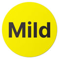 TucoDeals | Mild Labels Stickers - 1.5" Round Food Meal Choice Label Stickers for Restaurant Deli Grocery Store Food Packaging Food Truck, Strong Adhesive & Easy Peel (Yellow, 300 Labels on Sheet)