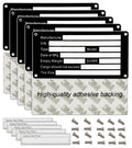 Blank Aluminum Trailer ID Plates, Metal Identification Plate, Serial Number Tag, Equipment Data Plate, Chassis ID Label, Compliance Asset Tag, Industrial Nameplate, DIY Replacement ID Plate Blank, 5 Pcs.