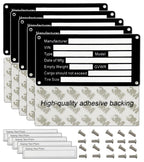 Blank Aluminum Trailer ID Plates, Metal Identification Plate, Serial Number Tag, Equipment Data Plate, Chassis ID Label, Compliance Asset Tag, Industrial Nameplate, DIY Replacement ID Plate Blank, 5 Pcs.