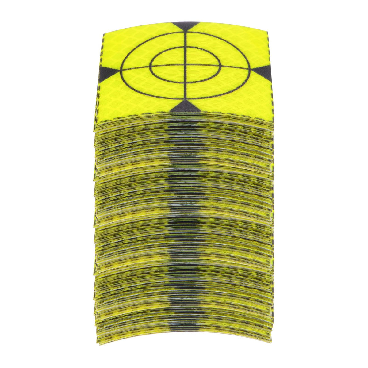 HARFINGTON 100pcs Survey Reflector Sheets 50x50mm Self-Adhesive Reflective Tape Survey Target Mark for Total Stations, Green 100 50mm x 50mm