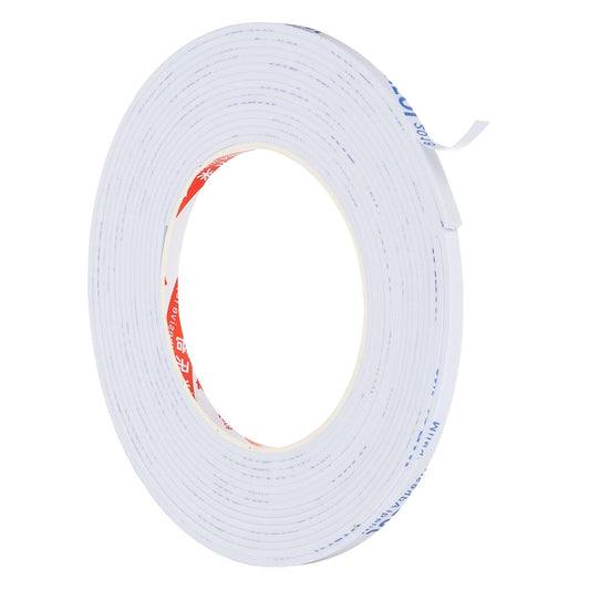 PATIKIL 5m/16.4ft Sealing Foam Tape, 5mm Wide 2mm Thick Single Sided Weather Stripping Door Furniture Seal Strip for Window Pipes Insulation, White 5m*5mm*2mm