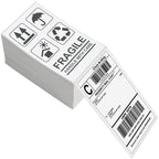 LLIKED 3" x 5" Direct Thermal Labels, 500 Fanfold Thermal Shipping Labels