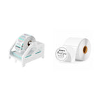 MUNBYN ILH01 Label Holder White+2" Circle Thermal Labels 750 Labels/Roll