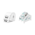 2.25x1.25 Thermal Labels 1,000 Labels/Roll+ILH01 Label Holder White