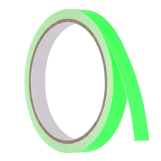 PATIKIL 0.5 inch x 16.5 feet Glow in The Dark Tape, 1 Roll Fluorescent Adhesive Tape Luminous Reflective Tape Black Light Glow Tape for Party, Green Grass Green