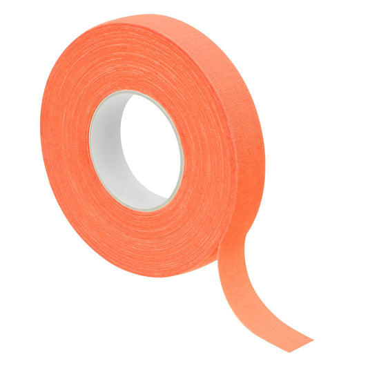 PATIKIL 0.6 inch x 60 feet Neon Gaffer Cloth Tape, 1 Roll Fluorescent Adhesive Tape UV Black Light Glow Tape for UV Party, Orange