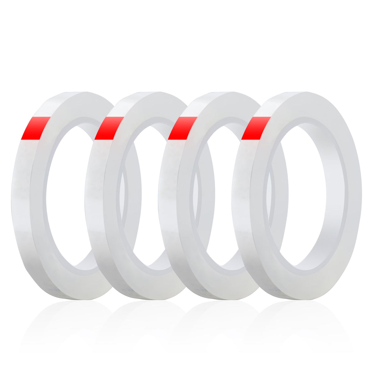 Hobby Model Craft Tool Carving Cutting Masking Tape, Scribing Tape, Model Making Accessories, Pinstripe Tape for Engraved, Panel Scribing Line, Resin, Scale Model, 6mmx20m (4 Rolls)