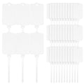 LeonBach 100 Pcs 1.46“ x 2.48” Plastic Shipping Tags, White