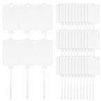 LeonBach 100 Pcs 1.46“ x 2.48” Plastic Shipping Tags, White