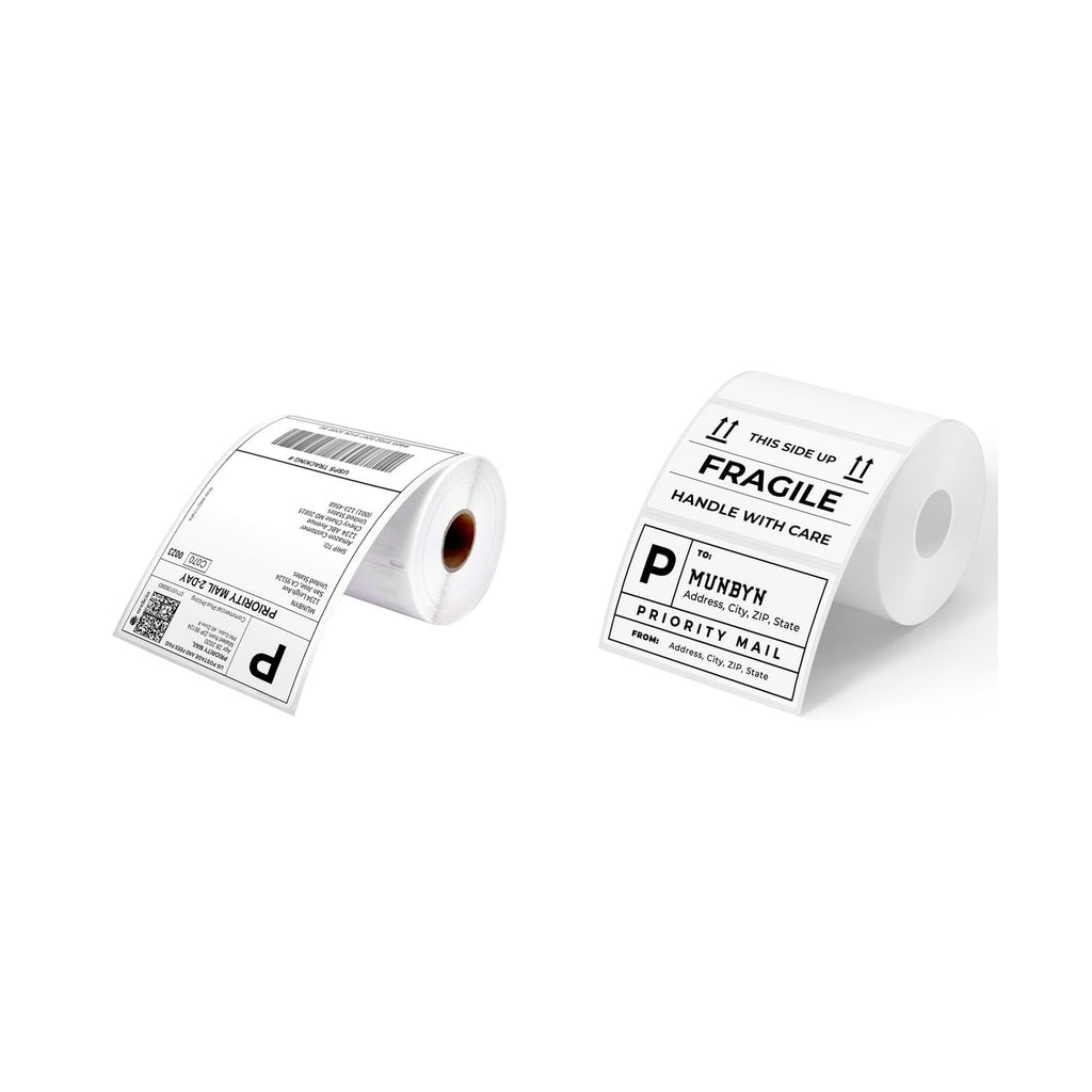 4x6 Direct Thermal Shipping Labels 220 Labels/Roll+3x2 Thermal Labels 500 Labels/Roll