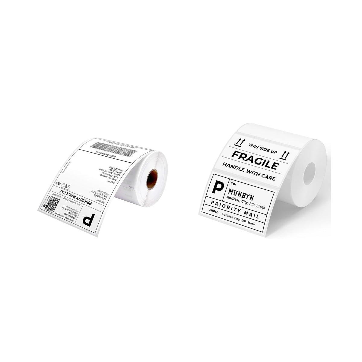 4x6 Direct Thermal Shipping Labels 220 Labels/Roll+3x2 Thermal Labels 500 Labels/Roll
