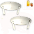 2Pcs Drink Dispenser Stand Only,Clear Acrylic Stands,Fit Max 7.87 Inch Diameter of Glass Drink Dispenser Stand,Water Dispenser Stand for Parties and Events,Cake Stand,Beverage Dispenser Stand 2