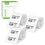 Thermal Labels for Nelko PM220 Label Maker, 2'' x 1.18'' (50x30mm) Thermal Sticker Label, Waterproof, Multi-Purpose Label Tape, 3 Roll of 230 Self-Adhesive Thermal Paper (White) 690