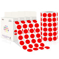 PARLAIM 10000PCS 1/2 Inch Round Color-Code Dot Stickers,Circle Colorful Coding Label Sticker for Home Office(Red) Red 10 Rolls-10000 Pack