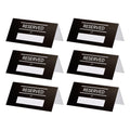 PATIKIL 40 Pack Reserved Table Signs, Double Sided Seating Name Cards Tables Tent Blank Card for Wedding Restaurant Party Event Foodservice, Black