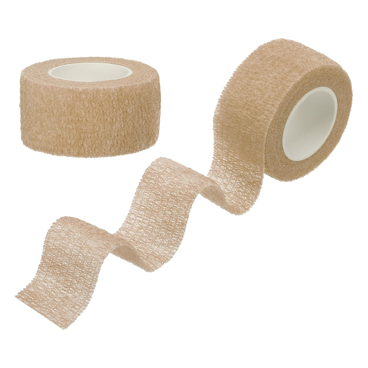 PATIKIL Sports Self-Adhesive Tape, 2 Pack 2" X 5 Yards Bandage Wrap Breathable Elastic Tape Prevent Finger Friction for Golf Baseball Volleyball, Skin Tone