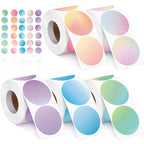 2500 Pcs 2 Inch Round Circle Thermal Sticker Labels for Printer Gradient Color