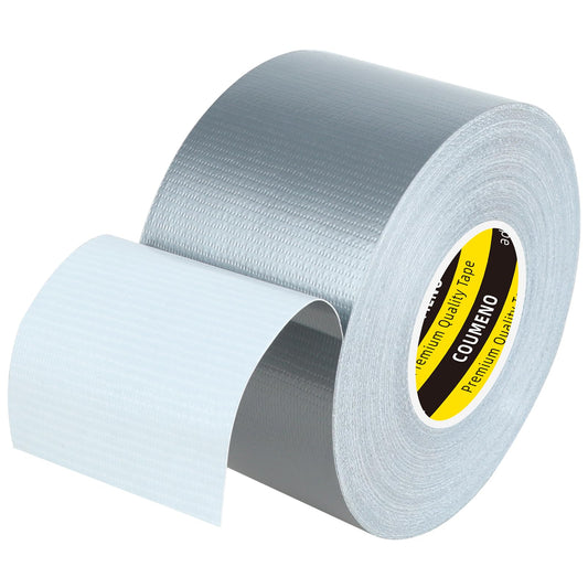 Heavy Duty Single Side Duct Tape,2in x 66FT,Strong Adhesive High Strength,Versatile Mesh Adhesive Tape for Easy Sealing, Repairing and Bonding Indoors and Outdoors,Silver 2inX66FT Silver