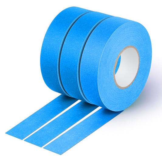 NETEHA 3 Rolls Painters Tape Masking Tape 0.78 Inch x 55 Yard, Heat Resistant No Residue Automotive Adhesive Tape for Automotive Paint and DIY Paint Projects (Blue) 0.79in-3rolls