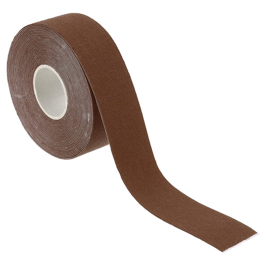 PATIKIL Aerial Hoop Tape, Athletic Tape Adhesive Non-Slip Grip Tape Yoga Rig Sports Tape for Exercises Gymnastics Brown 16.4ft x 1 Inch