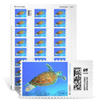 NetStamps Printable Postage Stamps, Hawksbill Turtle, 50 Sheets