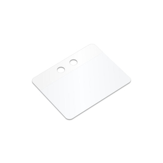 SmartSign (Pack of 50) Blank White Writable Self-Laminating Tags, 2 x 2.5 inches, 20 mil Thick Vinyl Tags with Clear Polyester Flap for Cars, Real Estate, Identification